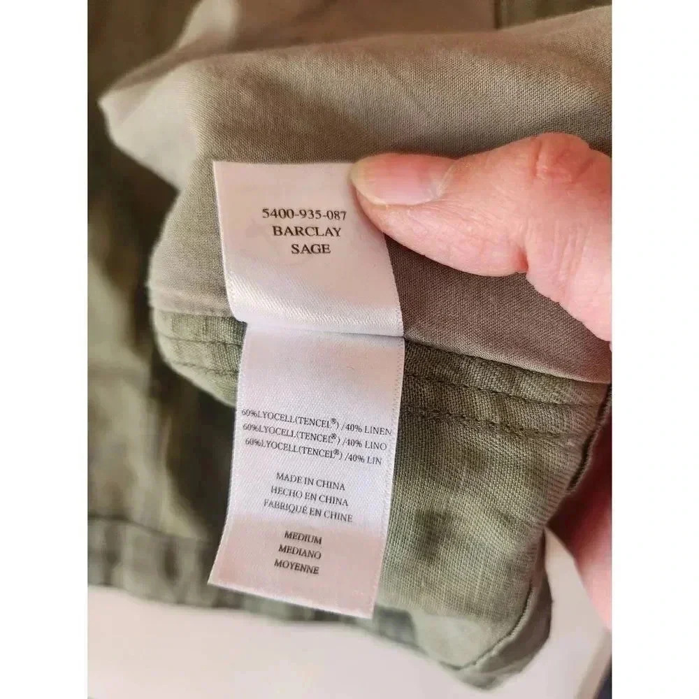 Rails Jacket Army Green Button Closure Size Mediu… - image 5